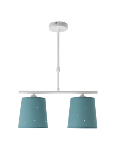 Lampara Consciencia 2xe14 Turquesa Regx39x16 Cm