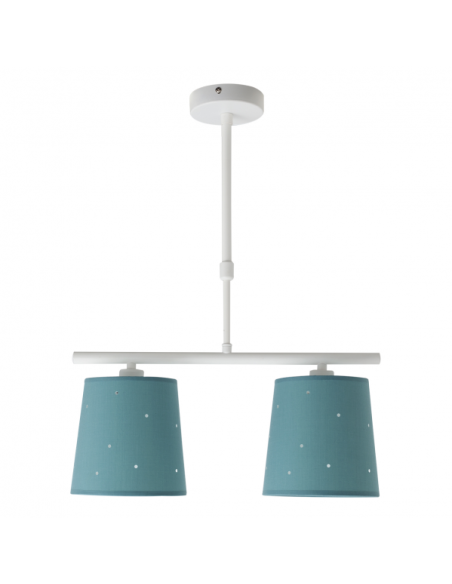 Lampara Consciencia 2xe14 Turquesa Regx39x16 Cm