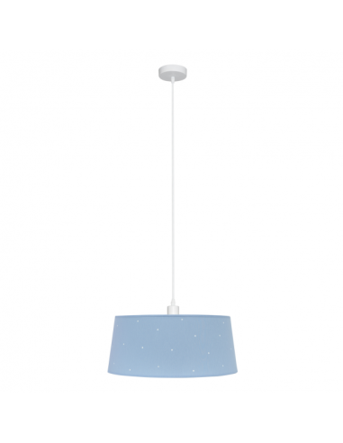 Colgante Consciencia 1xe27 Celeste Regx40x40 Cm
