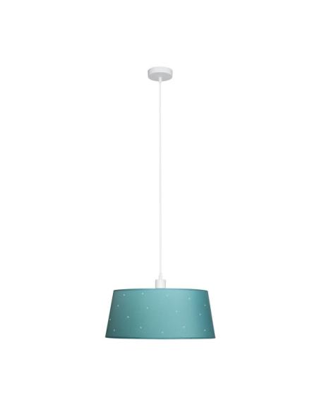 Colgante Consciencia 1xe27 Turquesa Regx40x40 Cm