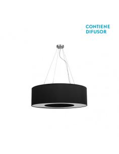 Colgante Peq. Haiti 4xe27 Cromo/Negro Regx50x50 Cm