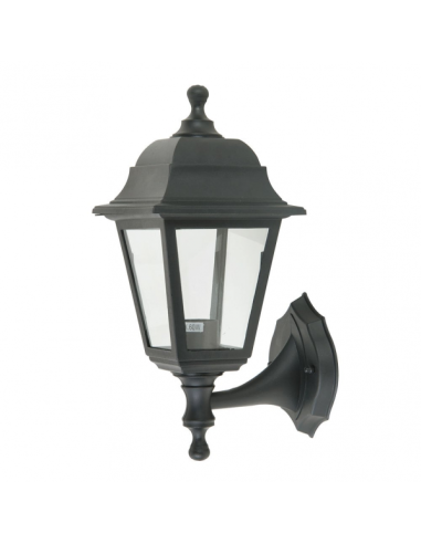 Aplique Exterior Albahaca 1xe27 Negro Ip44 Policarbonato 35x15x19,7 Cm