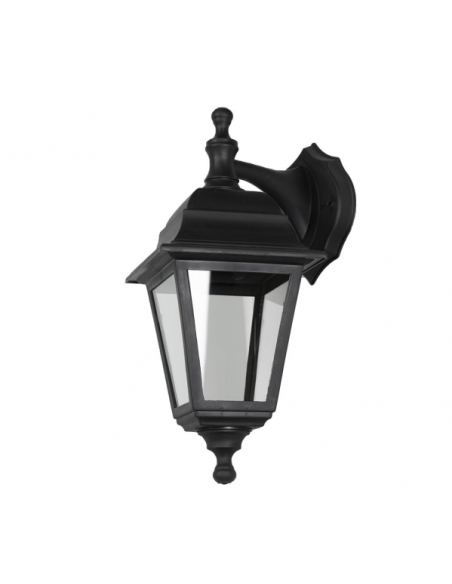 Aplique Exterior Albahaca 1xe27 Negro Ip44 Policarbonato 35x15x19,7 Cm