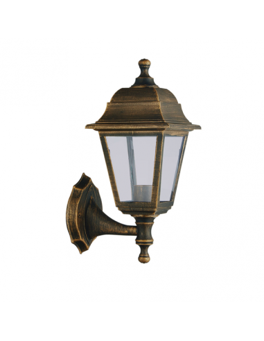 Aplique Exterior Albahaca 1xe27 Oro Viejo Ip44 Policarbonato 35x15x19,7 Cm