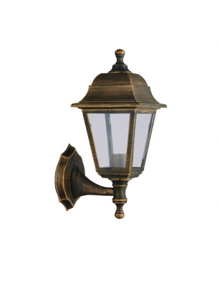 Aplique Exterior Albahaca 1xe27 Oro Viejo Ip44 Policarbonato 35x15x19,7 Cm