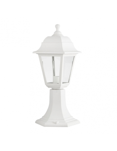 Sobremuro Exterior Albahaca 1xe27 Blanco Ip44 Policarbonato 41,5x16,5d