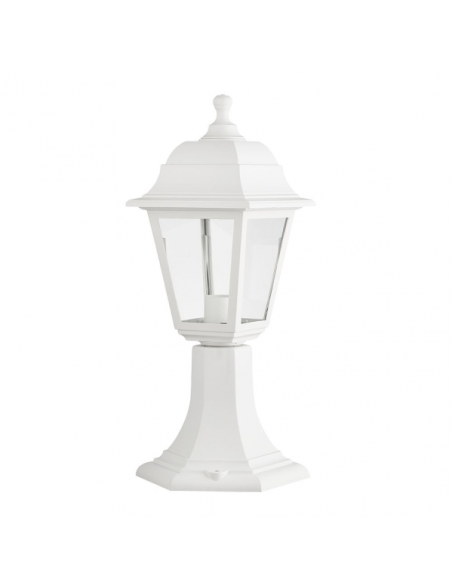 Sobremuro Exterior Albahaca 1xe27 Blanco Ip44 Policarbonato 41,5x16,5d