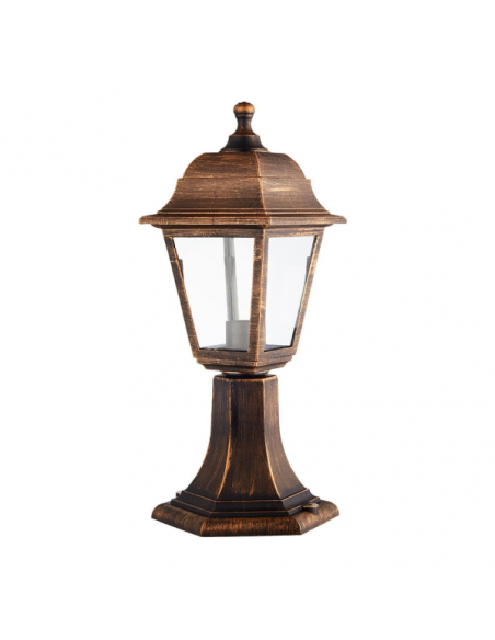 Sobremuro Exterior Albahaca 1xe27 Oro Viejo Ip44 Policarbonato 41,5x16,5d