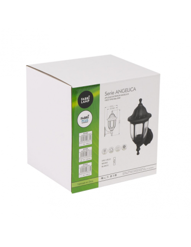 Aplique Exterior Angelica 1xe27 Blanco Ip44 Policarbonato 36,2x16,6x20,5 Cm