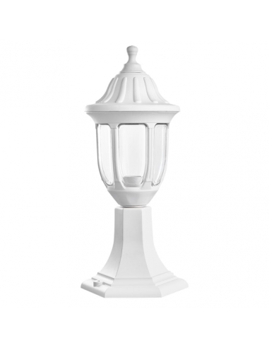 Sobremuro Exterior Angelica 1xe27 Blanco Ip44 Policarbonato  42,7x16,6d