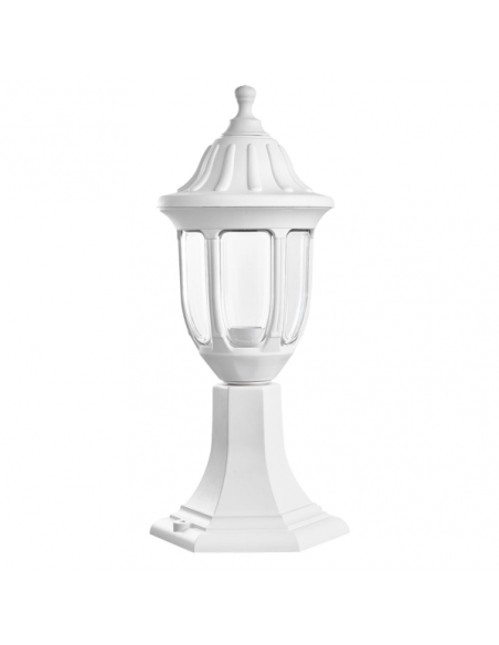 Sobremuro Exterior Angelica 1xe27 Blanco Ip44 Policarbonato  42,7x16,6d