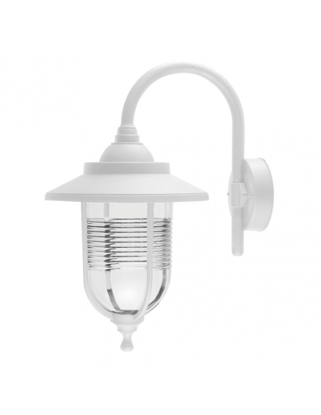 Aplique Exterior Canela 1xe27 Blanco Ip44 Policarbonato 45,2x25,2x34,2 Cm
