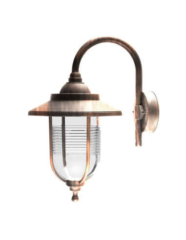 Aplique Exterior Canela 1xe27 Oro Viejo Ip44 Policarbonato 45,2x25,2x34,2 Cm
