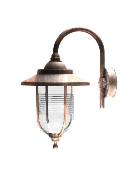 Aplique Exterior Canela 1xe27 Oro Viejo Ip44 Policarbonato 45,2x25,2x34,2 Cm