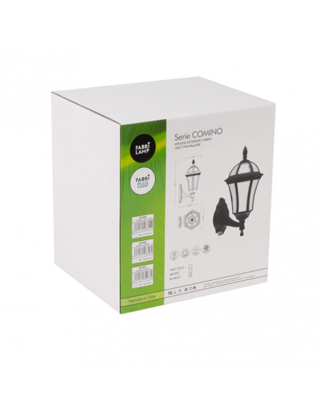 Aplique Exterior Comino 1xe27 Blanco Ip44 Policarbonato 41,1x17x6x23,8 Cm
