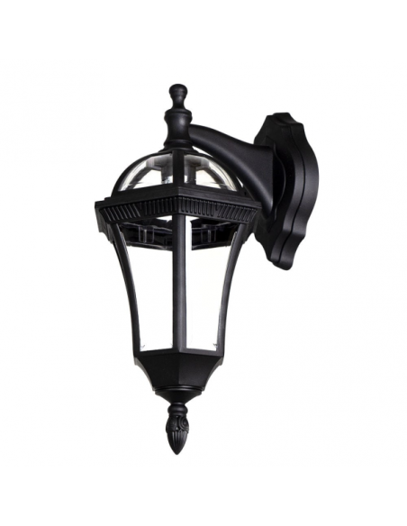 Aplique Exterior Comino 1xe27 Negro Ip44 Policarbonato 41,1x17x6x23,8 Cm