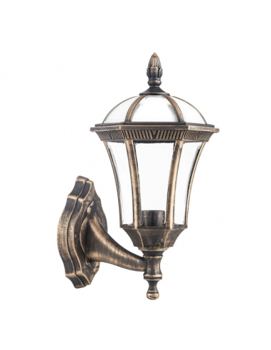 Aplique Exterior Comino 1xe27 Oro Viejo Ip44 Policarbonato 41,1x17x6x23,8 Cm