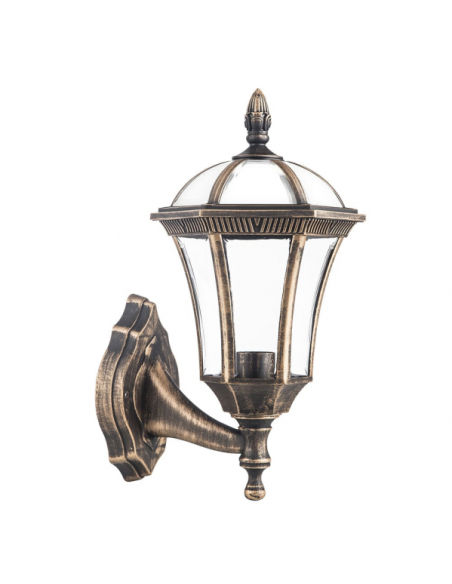 Aplique Exterior Comino 1xe27 Oro Viejo Ip44 Policarbonato 41,1x17x6x23,8 Cm