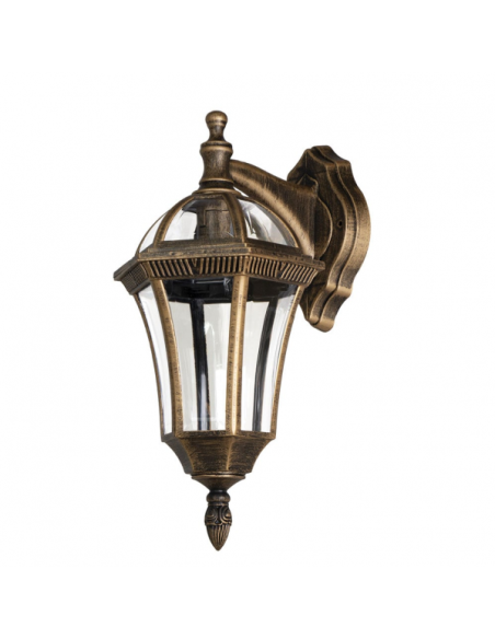 Aplique Exterior Comino 1xe27 Oro Viejo Ip44 Policarbonato 41,1x17x6x23,8 Cm
