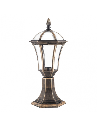 Sobremuro Exterior Comino 1xe27 Oro Viejo Ip44 Policarbonato 47,6x17,6x17,6 Cm