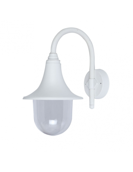 Aplique Exterior Hinojo 1xe27 Blanco Ip44 Policarbonato 40,8x21,7x32,6 Cm