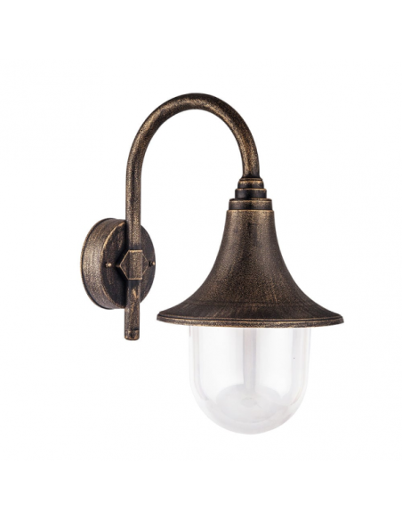Aplique Exterior Hinojo 1xe27 Oro Viejo Ip44 Policarbonato 40,8x21,7x32,6 Cm