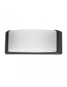 Aplique Exterior Azuki 1xe27 Negro Ip65 Policarbonato   12,9x32x13 Cm