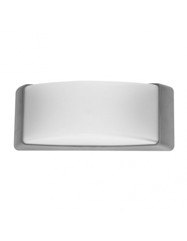 Aplique Exterior Azuki 1xe27 Gris Ip65 Policarbonato   12,9x32x13 Cm