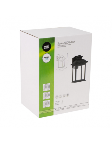Aplique Exterior Alcandia 1xe27 Blanco Ip44policarbonato 31x17x22,3 Cm
