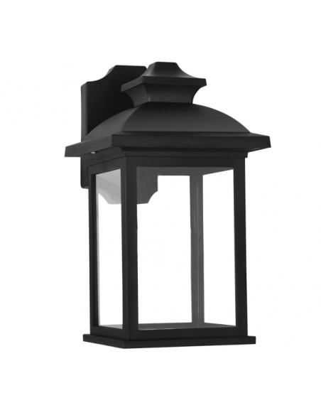 Aplique Exterior Alcandia 1xe27 Negro Ip44policarbonato 31x17x22,3 Cm