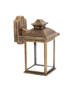 Aplique Exterior Alcandia 1xe27 Oro Viejo Ip44policarbonato 31x17x22,3 Cm