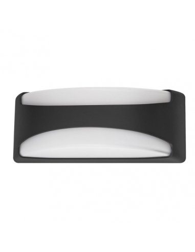 Aplique Exterior Daikon 1xe27 Negro Ip65 Policarbonato  13,2x32x13 Cm