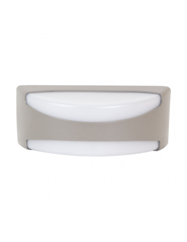 Aplique Exterior Daikon 1xe27 Gris Ip65 Policarbonato  13,2x32x13 Cm