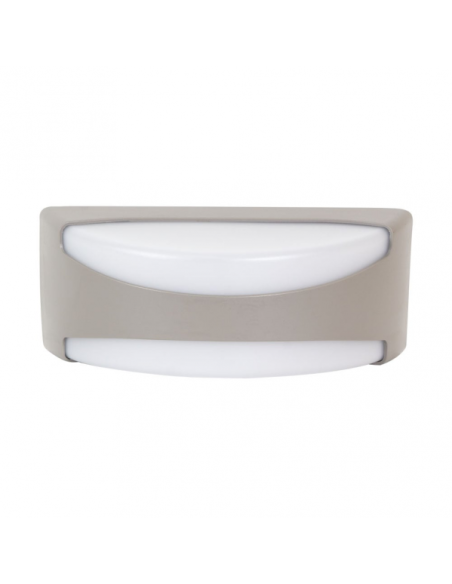 Aplique Exterior Daikon 1xe27 Gris Ip65 Policarbonato  13,2x32x13 Cm