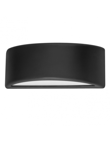 Aplique Exterior Kefir 1xe27 Negro Ip65 Policarbonato  13,2x32x13 Cm