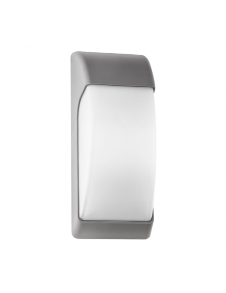 Aplique Exterior Espelta 1xe27 Gris Ip65 Policarbonato   32x12,9x13 Cm