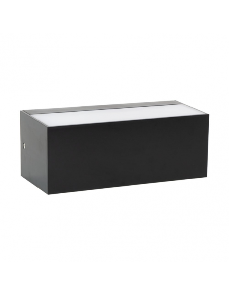 Aplique Exterior Masala 1xe27 Negro Ip65 Policarbonato  9x23x10,1 Cm