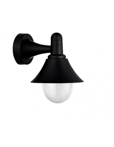 Aplique Exterior Mentol 1xe27 Negro Ip44  Policarbonato   25x18,1x23,2 Cm