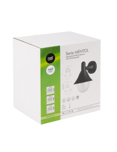 Aplique Exterior Mentol 1xe27 Gris Ip44 Policarbonato   25x18,1x23,2 Cm 2