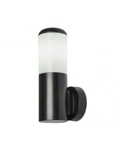Aplique Exterior Azafran 1xe27 Negro Policarbonato  19,6x9,1x13,4 Cm  Ip44