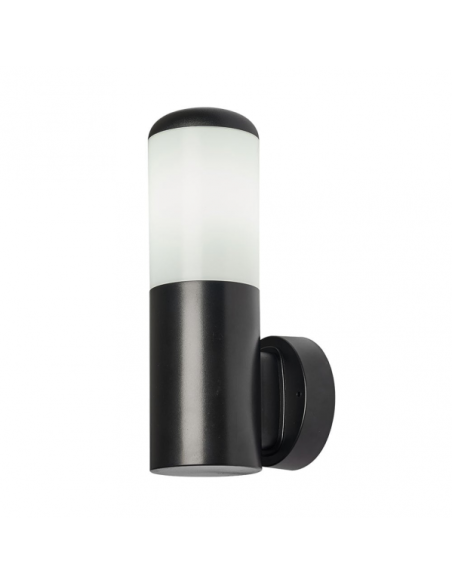 Aplique Exterior Azafran 1xe27 Negro Policarbonato  19,6x9,1x13,4 Cm  Ip44