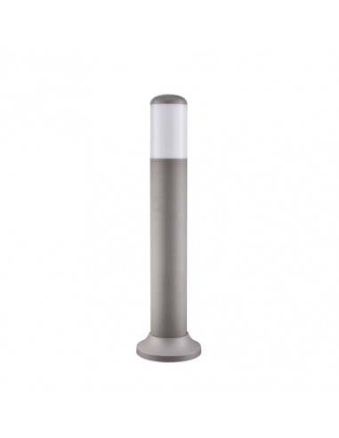 Pilar Exterior Azafran 1xe27 Gris 40x9,1x9,1 Cm Policarbonato  Ip44