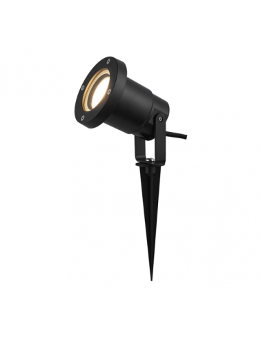 Pincho Exterior Clavos 1xegu10 Negro Policarbonato Ip65  16,2x9,8d