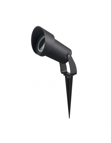 Pincho Exterior Clavos 1xgu10 Negro  22,8x8,6dpolicarbonato Ip65