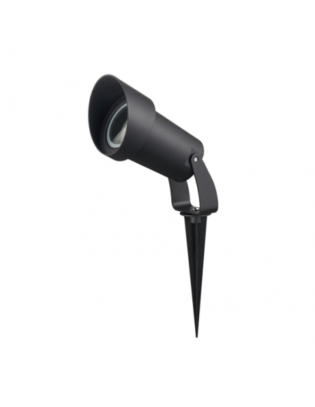 Pincho Exterior Clavos 1xgu10 Negro  22,8x8,6dpolicarbonato Ip65