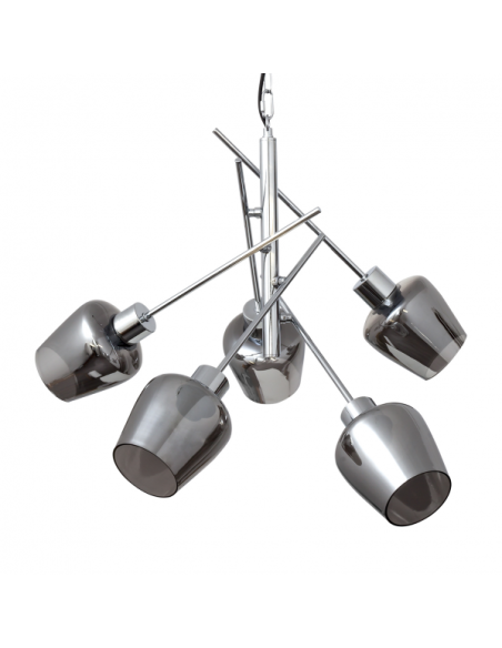 Lampara Soline 5xe27 Cromo Regx58x58 Cm