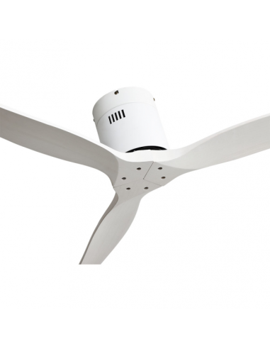 Ventilador Dc Aguilon Blanco 3 Aspas Blancas 5 Velocidades Sin Luz Remoto Y Temporiz.132d