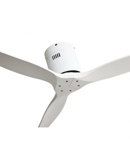 Ventilador Dc Aguilon Blanco 3 Aspas Blancas 5 Velocidades Sin Luz Remoto Y Temporiz.132d
