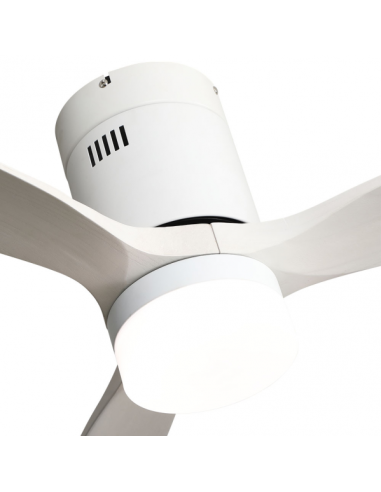 Ventil 18w Dc Aguilon Blanco 3 Aspas Blancas 5 Velocidades C/remoto Temporizador 34x132 D