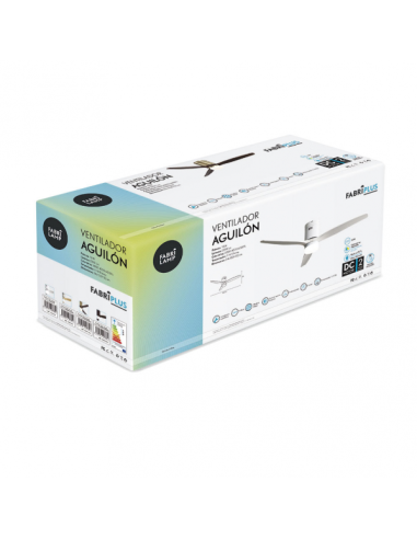 Ventil 18w Dc Aguilon Blanco 3 Aspas Blancas 5 Velocidades C/remoto Temporizador 34x132 D